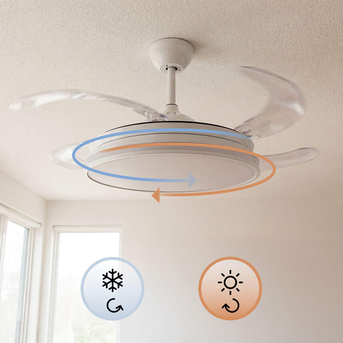 Ventilador de Techo con Luz LED
